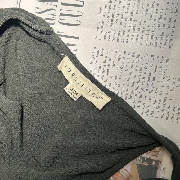 Lovestitch green gauze maxi dress - Picture 3 of 5